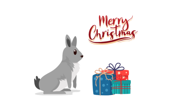 Animal Christmas Illustration Cute for Website and Editorial Use