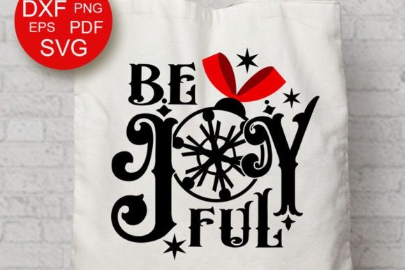 Be Joy Ful Christmas Decorations X-mas Illustrations