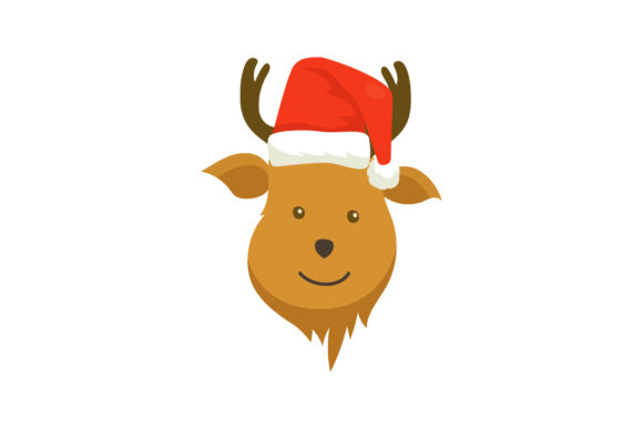 Christmas Cute Deer Illustration for Branding and Design Projects