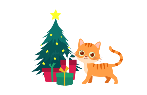 Christmas Decoration Cute Illustration for Website and Editorial Use