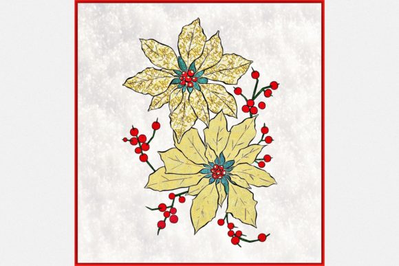 Christmas Flowers 101 Illustrations for Festive Design