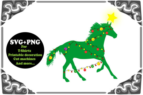 Christmas Horse with Tree Lights Embroidery Design Review