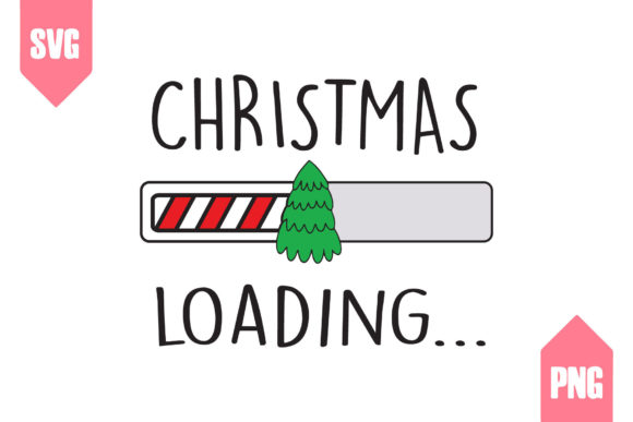 CHRISTMAS LOADING SVG SUBMILATION Illustrations