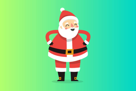 Christmas Santa Vector Design for Local Business Branding