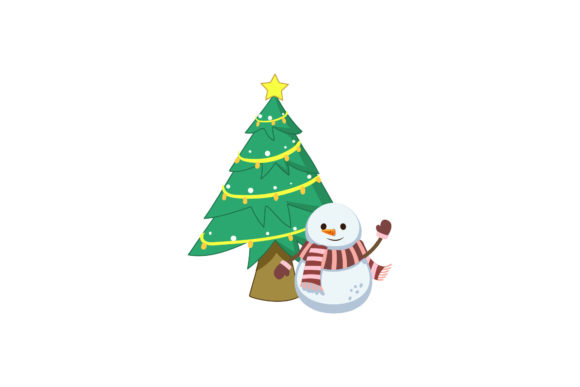 Tree and Snowman Christmas Illustration Review